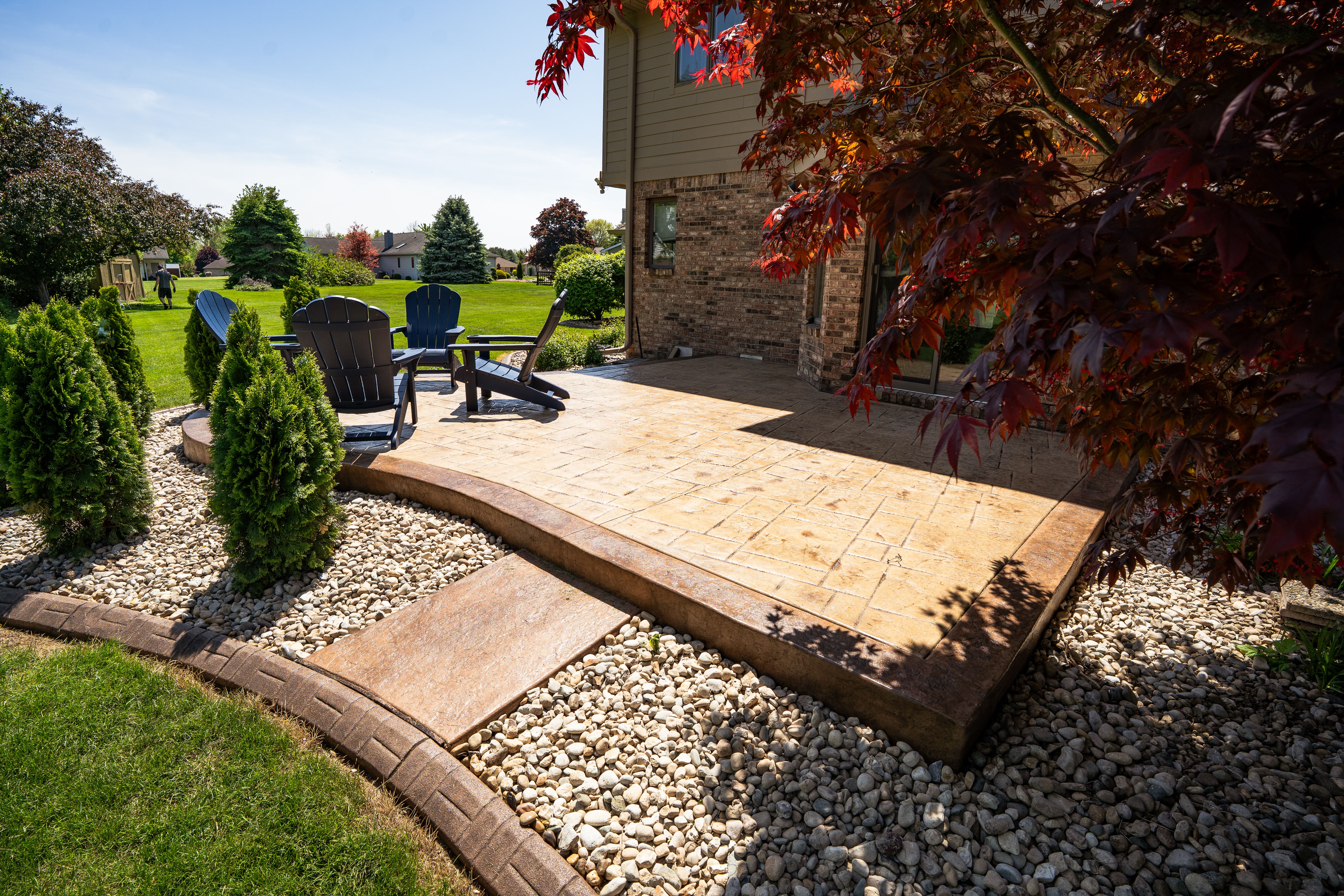 Concrete patio