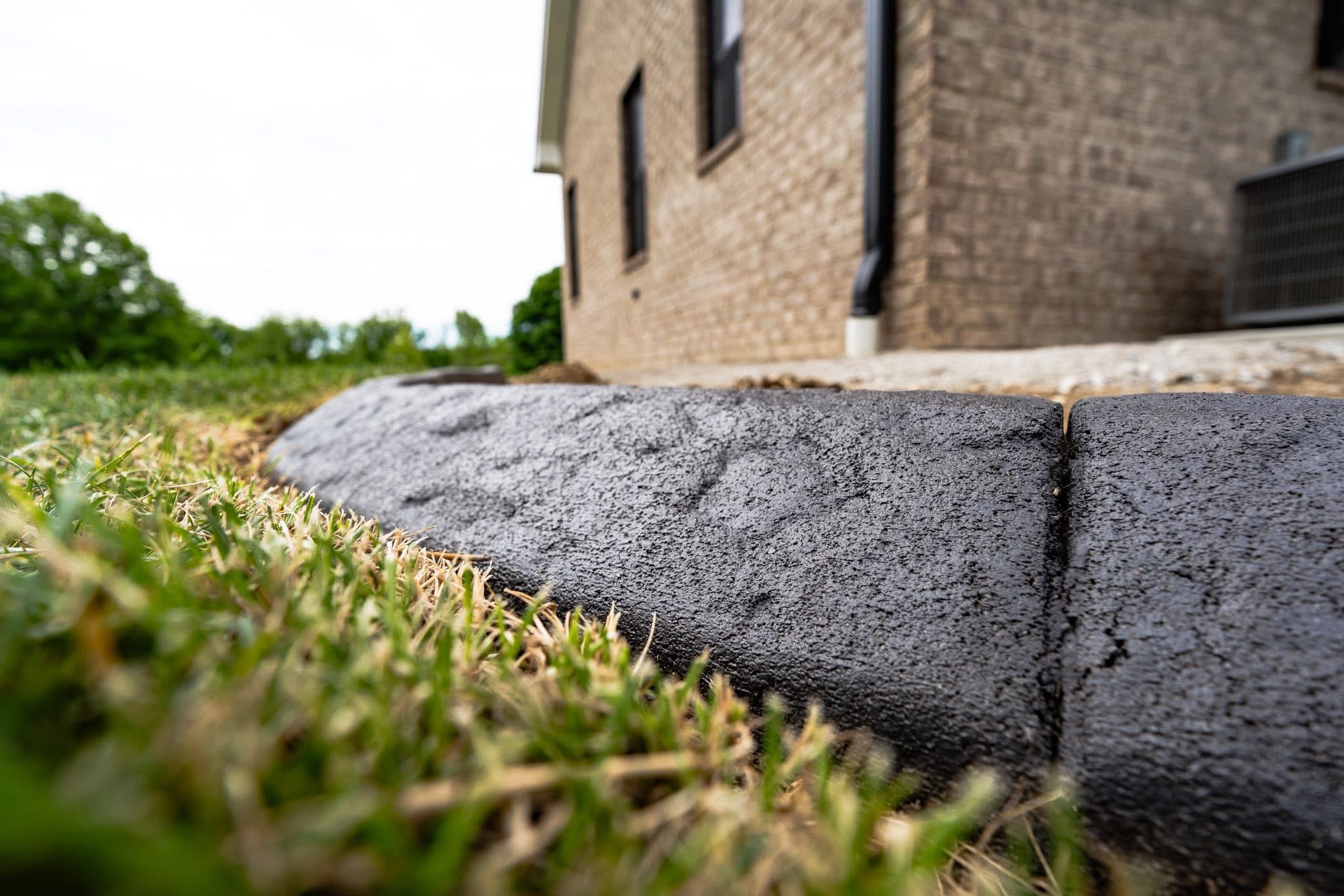Decorative concrete curbing